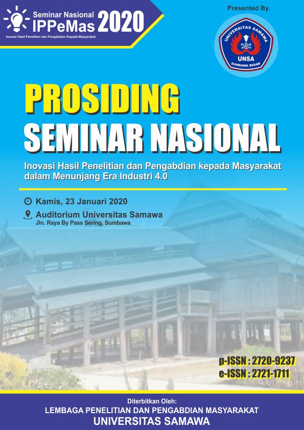 					View Vol. 1 No. 1 (2020): Prosiding Seminar Nasional IPPeMas 2020
				